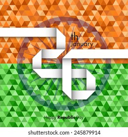 Illustration of Indian republic day,26 January.