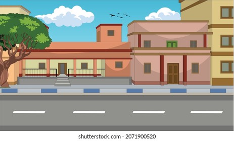 Illustration of Indian road vector