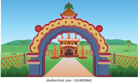 
Illustration of Indian Temple vector