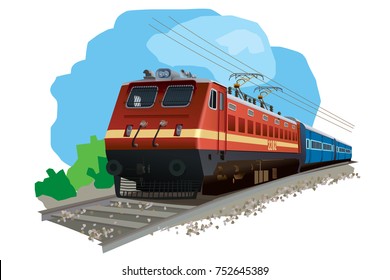 Illustration Indian Train