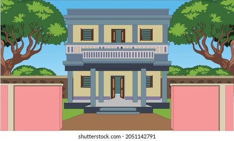 Illustration of Indian village House vector