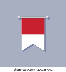 Vorlage für die Flagge Indonesiens