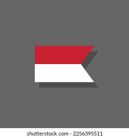 Vorlage für die Flagge Indonesiens