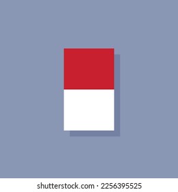 Illustration of Indonesia flag Template