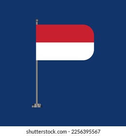 Illustration of Indonesia flag Template