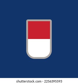 Ilustración de la plantilla de la bandera de Indonesia