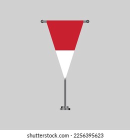 Illustration of Indonesia flag Template