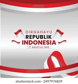 illustration for indonesia independence day celebration