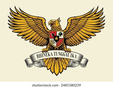 Illustration von Indonesien Symbol Garuda