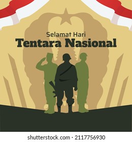 Illustration for Indonesian Army Day