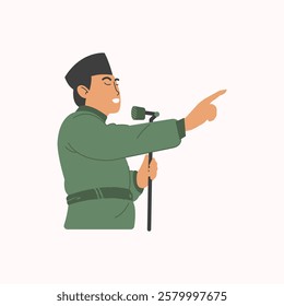 Illustration of Indonesian National Day for design needs, Landing Pages, Animation, Apps, Presentations, Content Creator and other Promotions