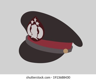 Illustration of Indonesian Police Pet Hat