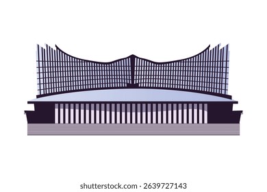 Illustration of the Indonesian state palace building