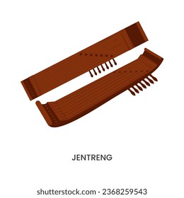 illustration of Indonesian traditional musical instrument 