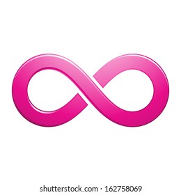 Illustration of Infinity Symbol Design isolated on a white background