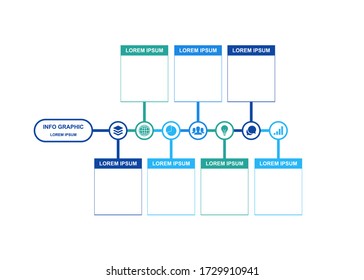 Illustration Info graphic design template, Can be used for process, presentations, banner, info graphic.