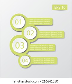 illustration Info graphic in gray background