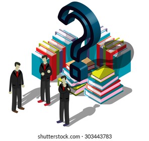 illustration of info graphic question mark concept 
