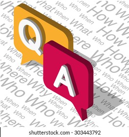 illustration of info graphic question mark concept 