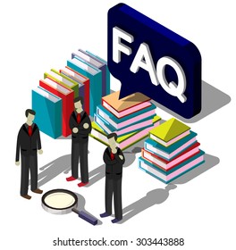 illustration of info graphic question mark concept 