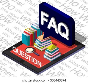illustration of info graphic question mark concept 