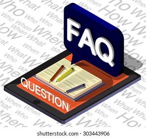 illustration of info graphic question mark concept 