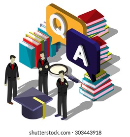 illustration of info graphic question mark concept 