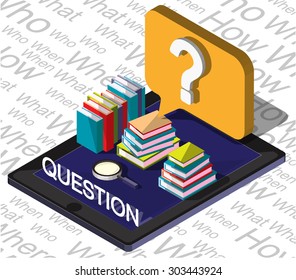illustration of info graphic question mark concept 