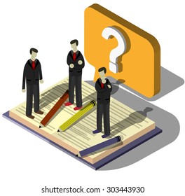 illustration of info graphic question mark concept 