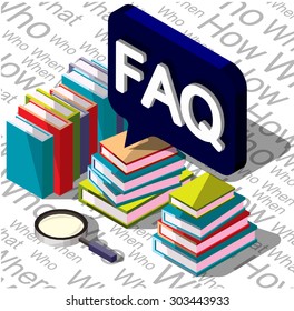 illustration of info graphic question mark concept 