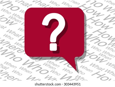 illustration of info graphic question mark concept 