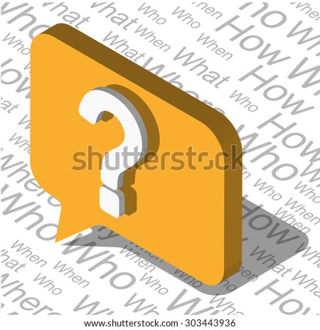illustration of info graphic question mark concept 