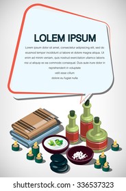 illustration of info graphic spa concept
