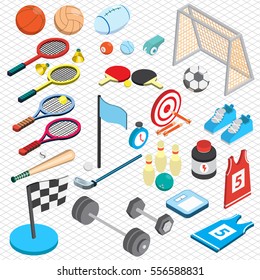 illustration of info graphic sport concept in isometric 3d