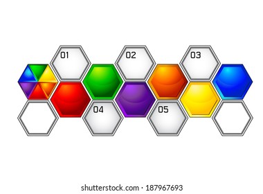 illustration Info graphic Vector workflow layout diagram number