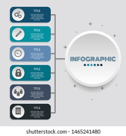 Illustration infographic concept color design vector eps 10