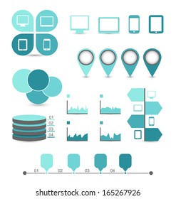 Illustration infographic design elements ideal to display for your information - vector
