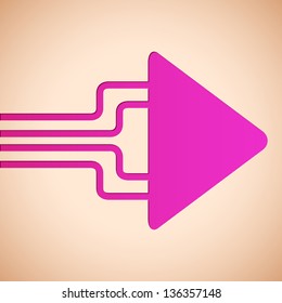 ilustración de las opciones de infografía con flecha para presentación y promoción