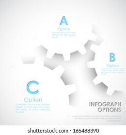 illustration of infographics options banner for presentation and promotion