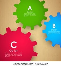 illustration of infographics options banner for presentation and promotion