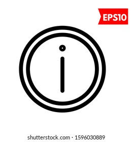 illustration of information flat icon