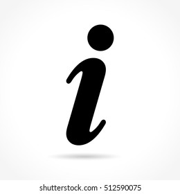 Illustration of information icon on white background