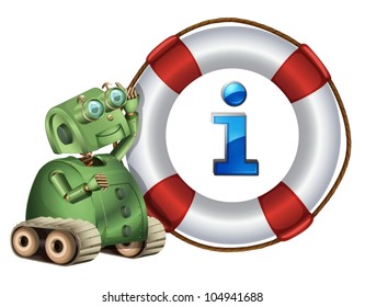 Illustration of an information robot