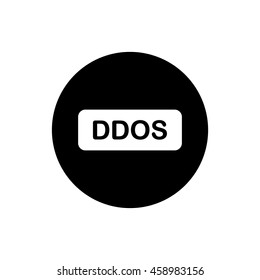 illustration of information technology acronym abbreviation term definition DDoS Distributed Denial of Service vector icon
