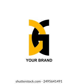 Illustration of Initial DG or GG Logo Vector for Your Business