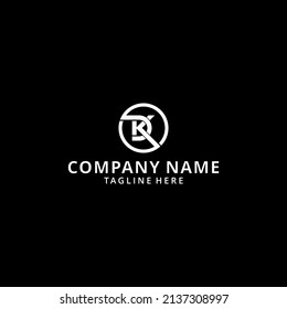 Illustration Initial DK Letter Logo With Creative Modern Business Typography Vector Template. Creative Letter DK Logo Vector.