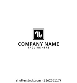 Ilustración Letra inicial ''JL'' plantilla de logotipo con ilustración geométrica moderna de color bajo en el diseño plano de un símbolo monograma