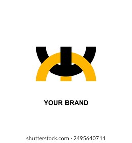 Illustration of Initial WM Logo for Your Brand