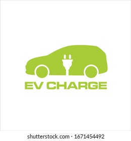 Illustration of innovation for modern electric charging car Logo Design template