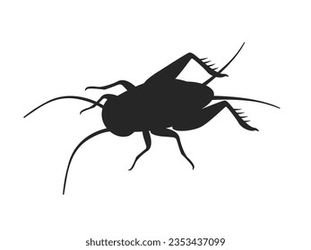 Illustration der Insektenschimmelsilhouette.